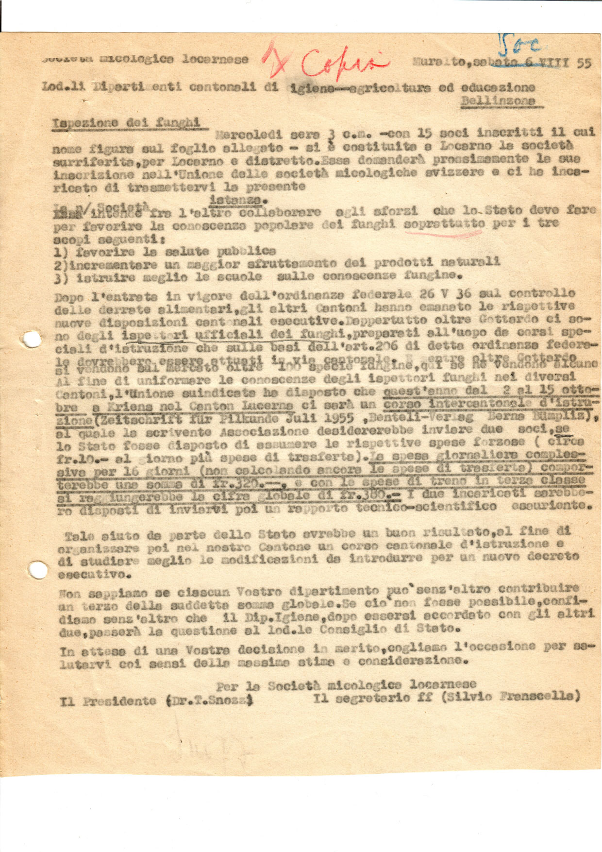 Fondazione della Società Micologica - pagina 1